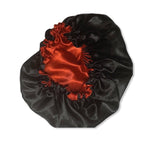 Red/ Black Satin Bonnet - DH LLC